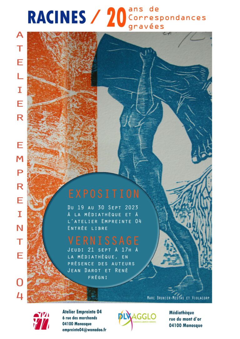 Exposition Correspondances gravées – 19/30 septembre 2023 – Manosque